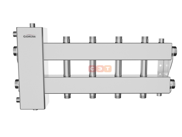 BMSS-150-5DU (нерж., до 150 кВт, подкл. котла G 1½″, 2+2 контура G 1″, боковой контур G 1½″)